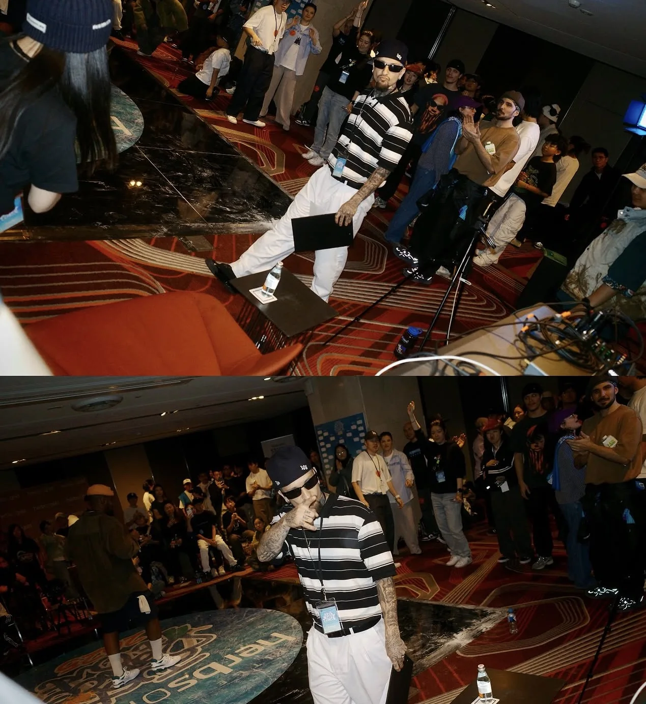 Street dancers competing at a The One event