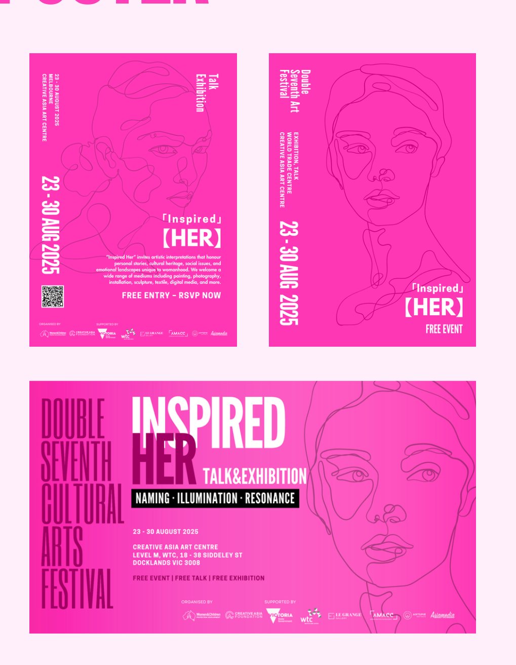 Inspired Her poster system