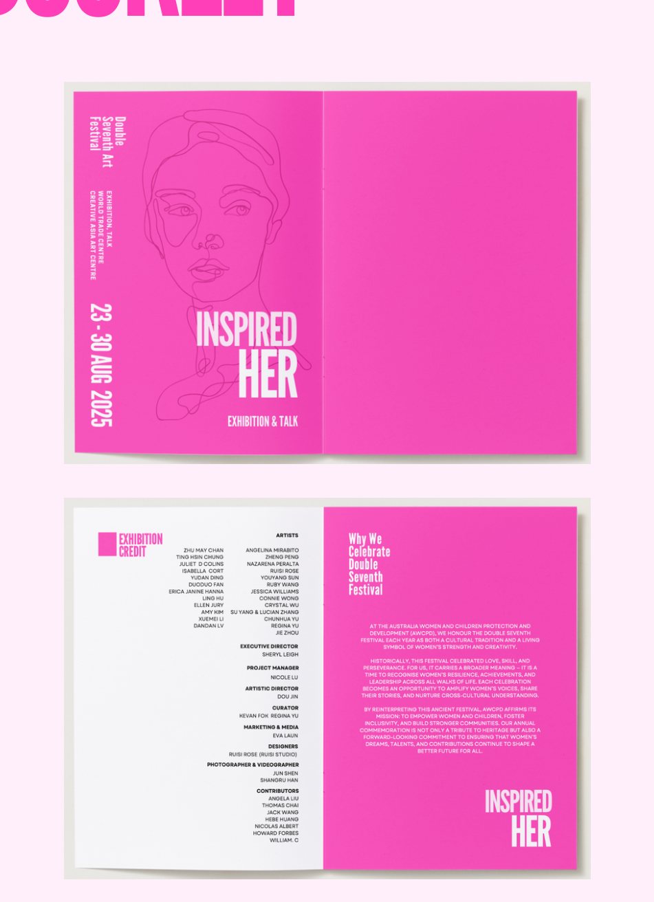 Inspired Her exhibition booklet