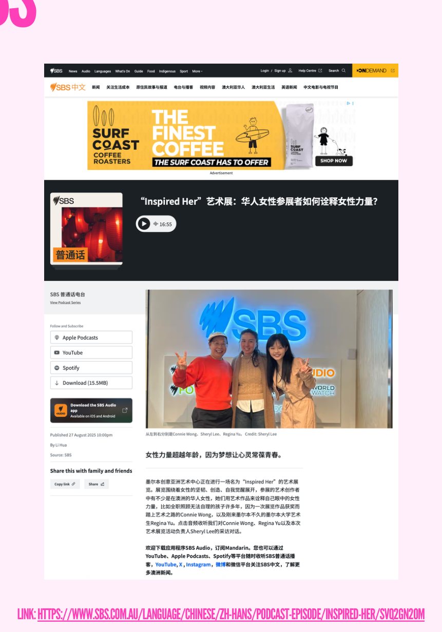 SBS Chinese media coverage of Inspired Her