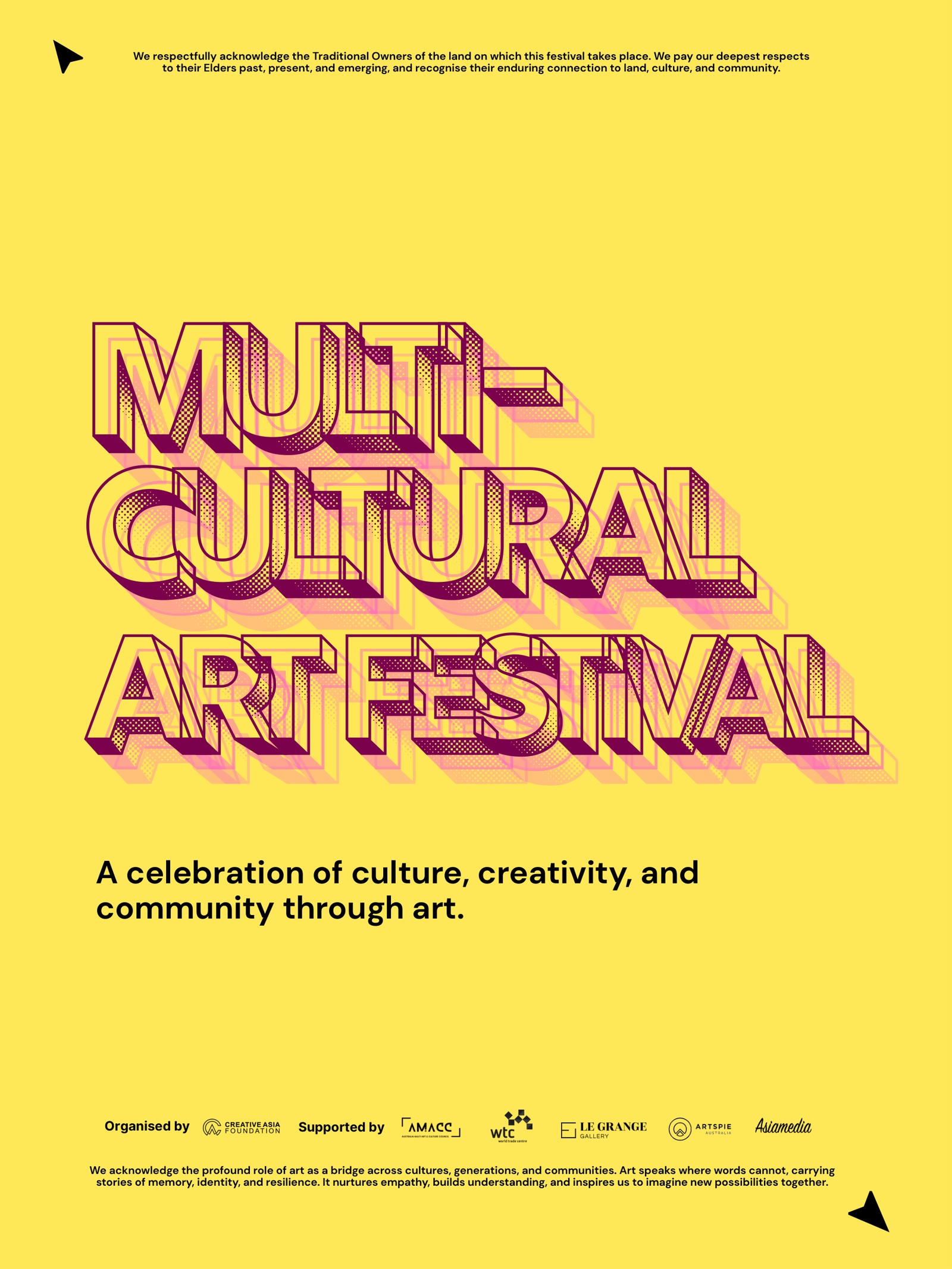 Multicultural Art Festival 2025 master visual